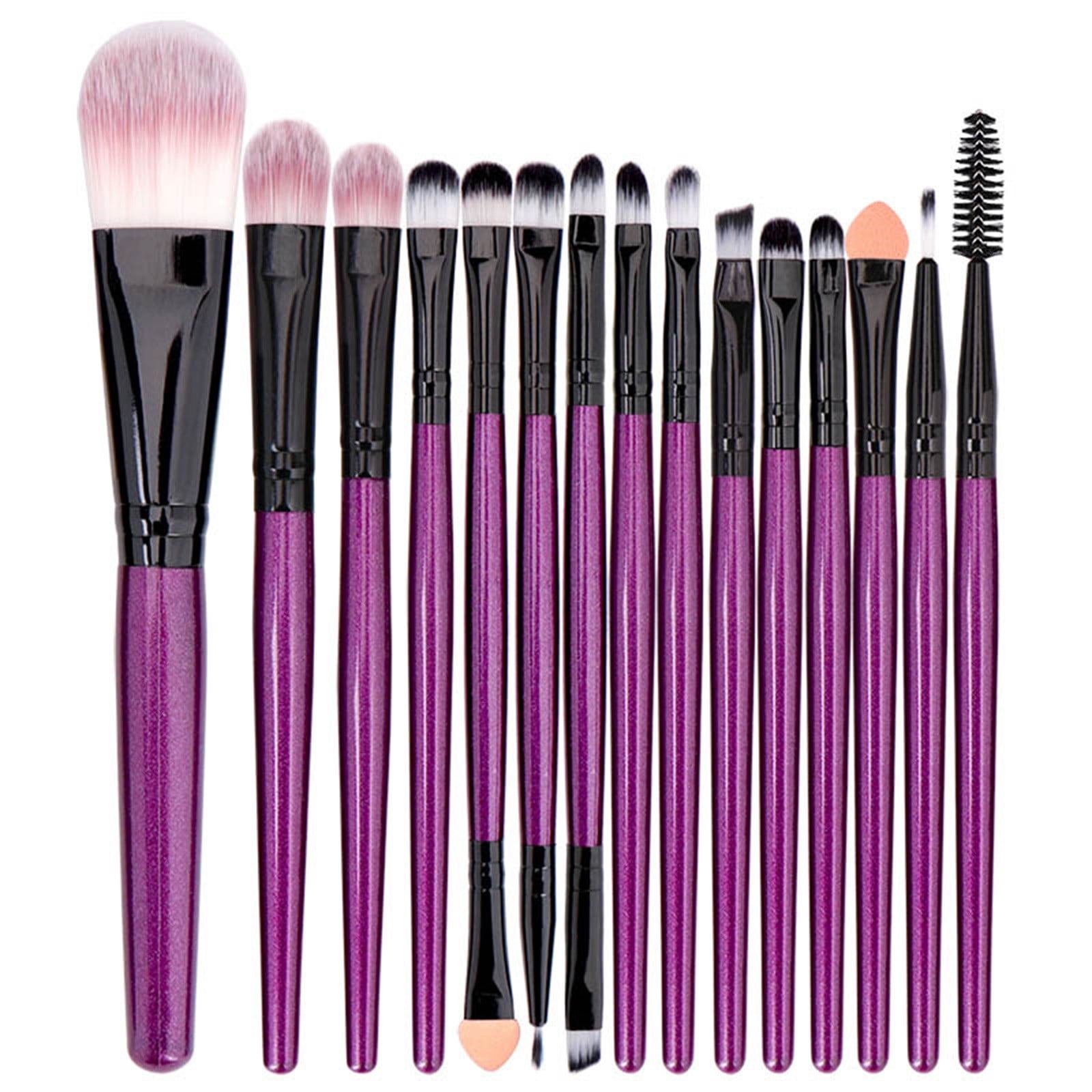 EGNMCR Makeup Brushes 15 Pcs Makeup Brush Set Tools Make-up Toiletry Kit Wool Make Up Brush Set Makeup Brush
