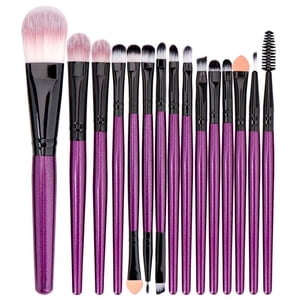EGNMCR Makeup Brushes 15 Pcs Makeup Brush Set Tools Make-up Toiletry Kit Wool Make Up Brush Set Makeup Brush