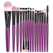 EGNMCR Makeup Brushes 15 Pcs Makeup Brush Set Tools Make-up Toiletry Kit Wool Make Up Brush Set Makeup Brush