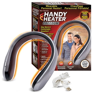 As Seen On TV Handy Heater Freedom Wearable Neckband Personal Heater Cordless Rechargeable Adjustable Heat Settings