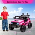thumbnail image 3 of AKDSteel 12v Two-Seater Kids Electric Ride On Truck With Parent Remote, Suspension System, Led Lights, And Music Player, Battery Powered Car For Boys And Girls, 3 of 7