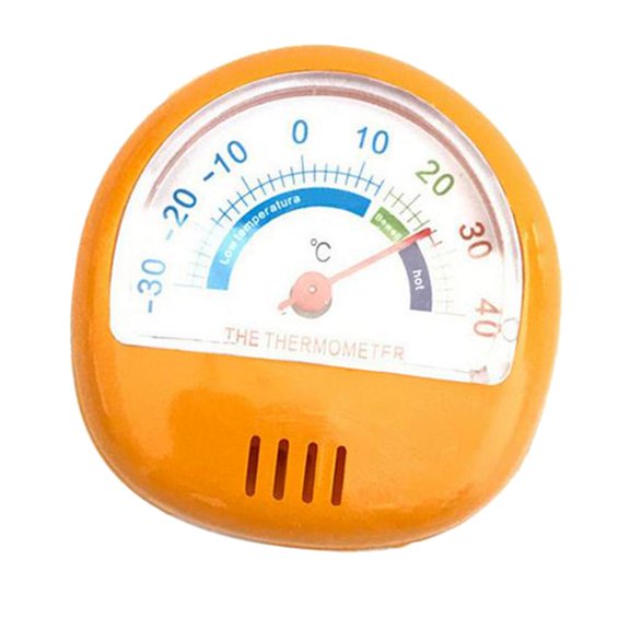 GROWTH TANK 6.5cm Traditionnel Cadran Plastique Réfrigérateur Congélateur Réfrigérateur, Blanc/rouge/orange