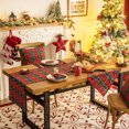 thumbnail image 4 of Plaid Christmas Table Runner, Winter Holiday Snowflake Table Runners, Xmas Decorations Indoor Outdoor Farmhouse Home Kitchen Dining Party Decor, 4 of 4