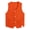 Orange, variant on LiiYii Women Men Sleeveless Volunteer Activity Vest Button Down Waistcoat Supermarket Uniform Work Black XXL