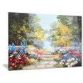 thumbnail image 1 of Design Art Summer Forest with Flowers Landscape Metal Wall Art, 1 of 1