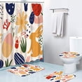 thumbnail image 1 of Crochets de Rideau de Douche, Crochets de Rideau de Douche, Rideau de Douche Lapin de Pâques Ensemble de 4 Pcs Rideau de Douche Ensemble de 4 Pcs avec 12 Crochets Polyester Imperméable Rideau de Séparation de Salle de Bain Tapis de Toilette, Ensemble de Rideau de Douche, 1 of 6