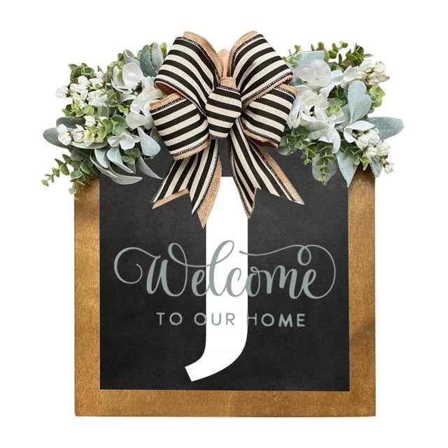 Last Name Front Door Wreath Front Door Porch Decoration for for Home Blessings Spring Parties