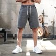 thumbnail image 2 of xiaxaixu Men's Contrast Color Short Pants, Boy High Waist Lace-up Trousers, 2 of 8