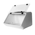thumbnail image 4 of predolo Clear View Turtle Tank Aquarium Feeding Box with Easy Clean Drain Hole for Water White, 4 of 8