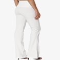 thumbnail image 4 of Pantalon de Yoga Décontracté pour Femmes Grande Taille, Basique, Taille Repliable, Confortable, en Coton Extensible, Coupe Bootcut, 4 of 7
