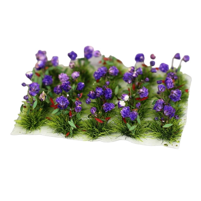 Esquirla Realistic Flower Cluster Model Railway Fairy Garden Architecture Landscape Grass Tulip