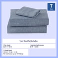 thumbnail image 3 of Mainstays Kids Microfiber Bed Sheet Set, Twin, Blue Day, 3 Pieces, 3 of 8