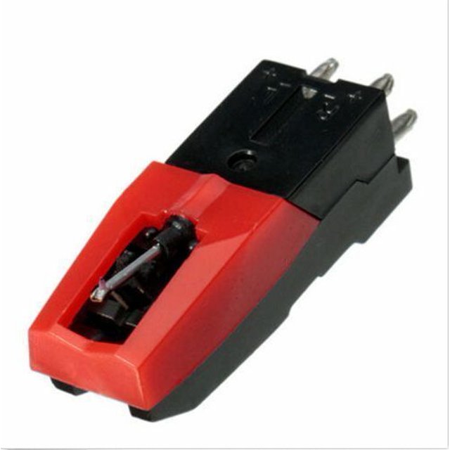JIAHAOO Aiguille de Stylet pour Gramophone Classique et Tourne-Disque Noir + Rouge, Offre une Lecture Fluide et Silencieuse