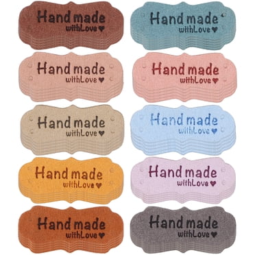 MasteelfCA 50Pcs Multi-function Handmade Labels Leather Craft Labels Delicate Compact Labels