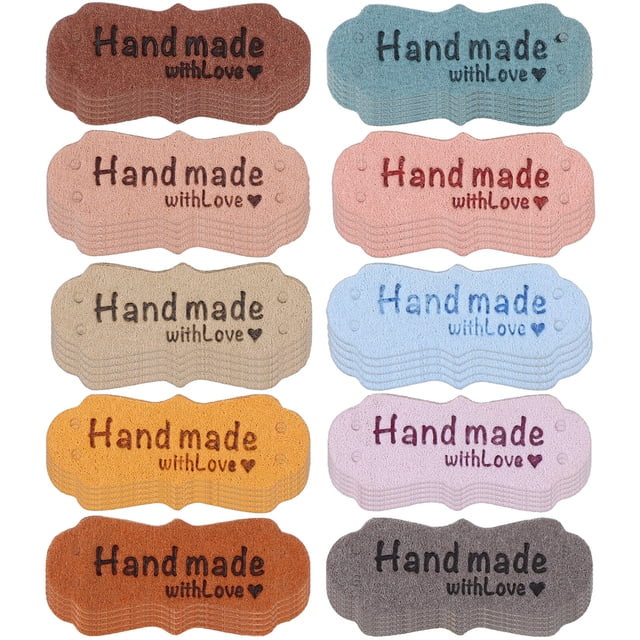 MasteelfCA 50Pcs Multi-function Handmade Labels Leather Craft Labels Delicate Compact Labels