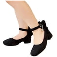 thumbnail image 4 of Kcodviy Children Shoes Thick High Girl Slides Heel Sandals able Diamond Slip on Shoes Toddler Girl Bow Small High Heel Jelly Toddler Sandals Princess Sandals, 4 of 8