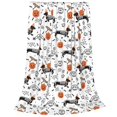 thumbnail image 2 of KLL Halloween Dachshund Pattern Fleece Throw Blanket,Fleece Throw Blankets for Couch & Bed All Season Use-60"x50", 2 of 7