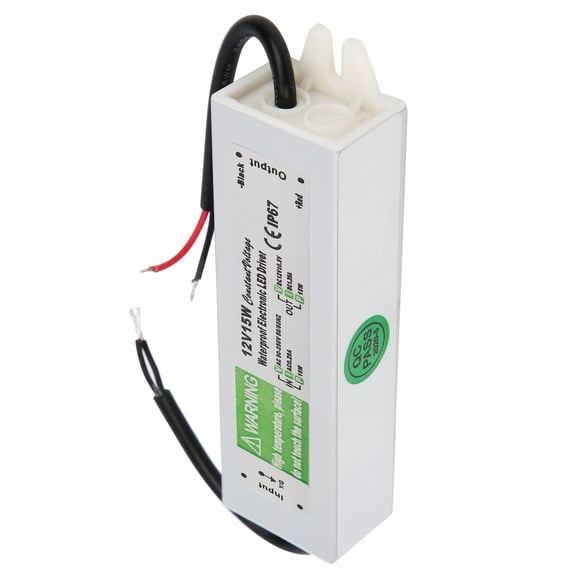 15W Waterproof Power Supply, High Dielectric Strength LED Power Supply Driver, Anti-Corrosion AC90-250V Ultra-Thin LED Light Bars For LED Spotlights DC12V