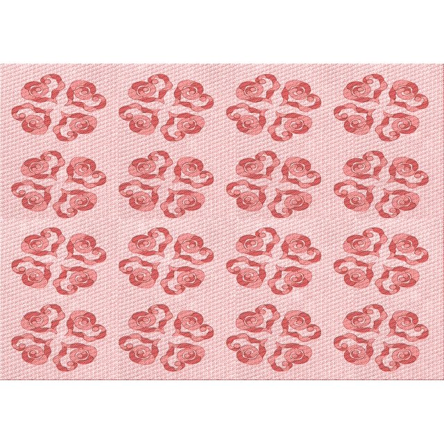 Ahgly Tapis Rectangulaire Lavable en Machine Intérieur Transitionnel Rouge Clair Rose, 5 Pieds x 7 Pieds