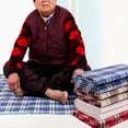 thumbnail image 3 of Large Multicolor Urine Mats TPU Waterproof Cotton TPU Waterproof Washable Incontinence Pad Foldable Diaper Absorbent Mattress Nappy Bed Sheets Blue Plaid2, 3 of 6