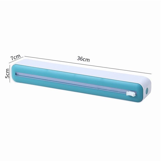 Cling Film Cutter Tear-Free Multi-Functional Plastic Yellow for Kitchen Food Wrap Storage Household