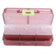 thumbnail image 2 of Pill Box Dispenser, Portable 8 Compartments Pill Case  For Different Medicines For Pocket Purse Wine Red, 2 of 8