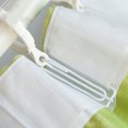 thumbnail image 3 of 8pcs Stainless Steel Curtain Hooks Double Metal Drapery Four Fork Hook Curtain Accessories, 3 of 8