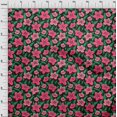thumbnail image 4 of oneOone Tissu en Velours Rose Floral pour Robe Tissu Imprimé au Mètre 58 Pouces de Large, 4 of 4