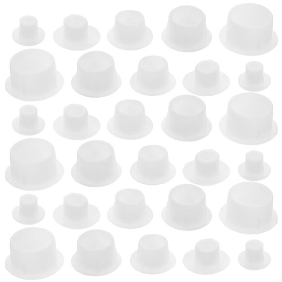 150pcs Round Plastic Screw Hole Plugs Cap Set for Furniture and Cabinets