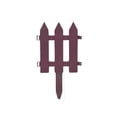 thumbnail image 2 of Plastic Garden Fence Border for Flower Beds and Lawns 1-Pack, 2 of 8
