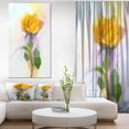 thumbnail image 1 of Design Art - Rose With Green Leaves Painting, 1 of 3