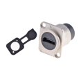 thumbnail image 2 of Miulika D Type Pass through Connector Female to Female with Cap Extension Shielded Portable 4K Adapter HD Display Coupler Module Silver, 2 of 6