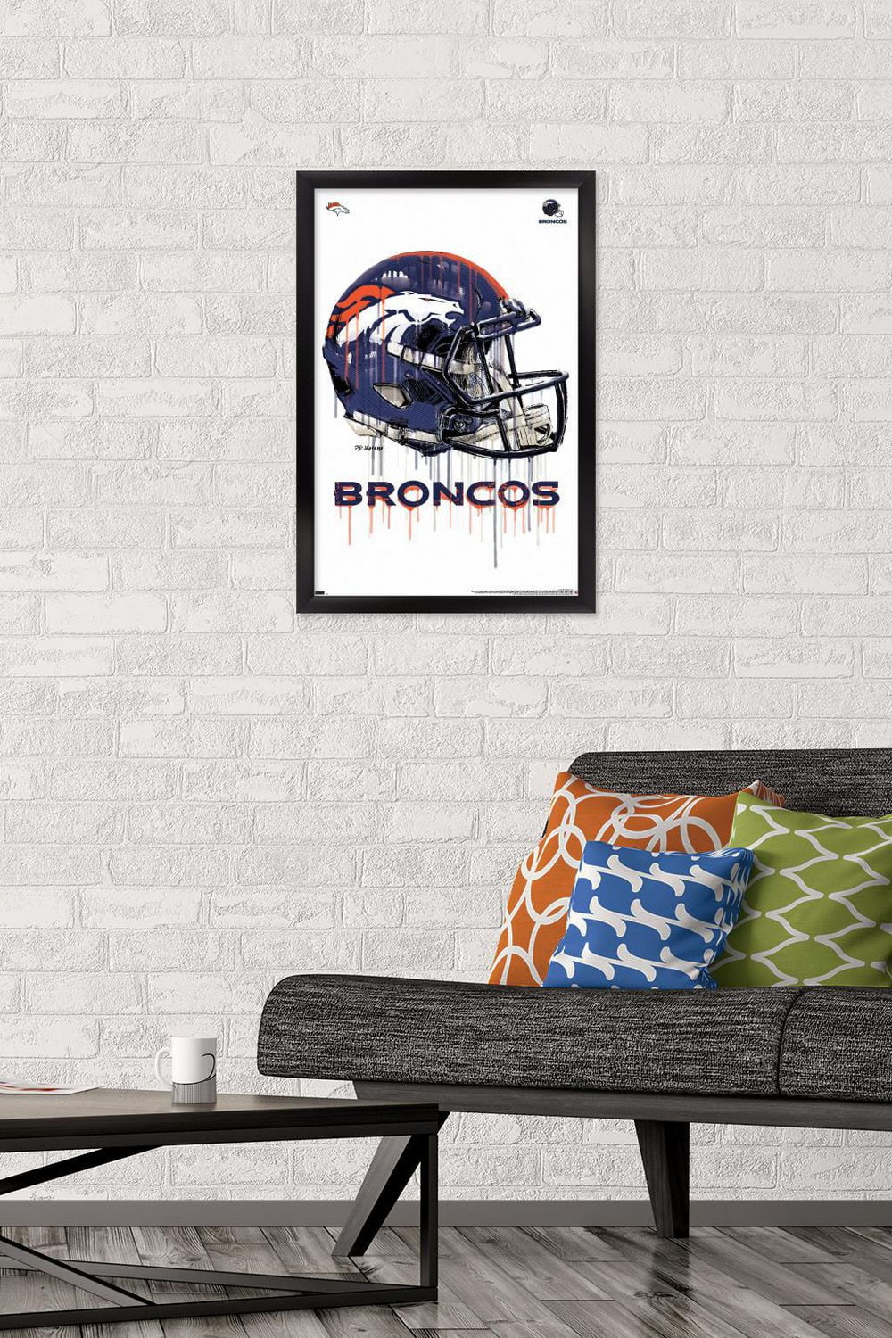 NFL Denver Broncos - Drip Helmet 20 Wall Poster