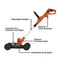 thumbnail image 5 of BLACK+DECKER Electric Lawn Mower, String Trimmer, Edger, 3-in-1, Corded (BESTA512CM), 5 of 5