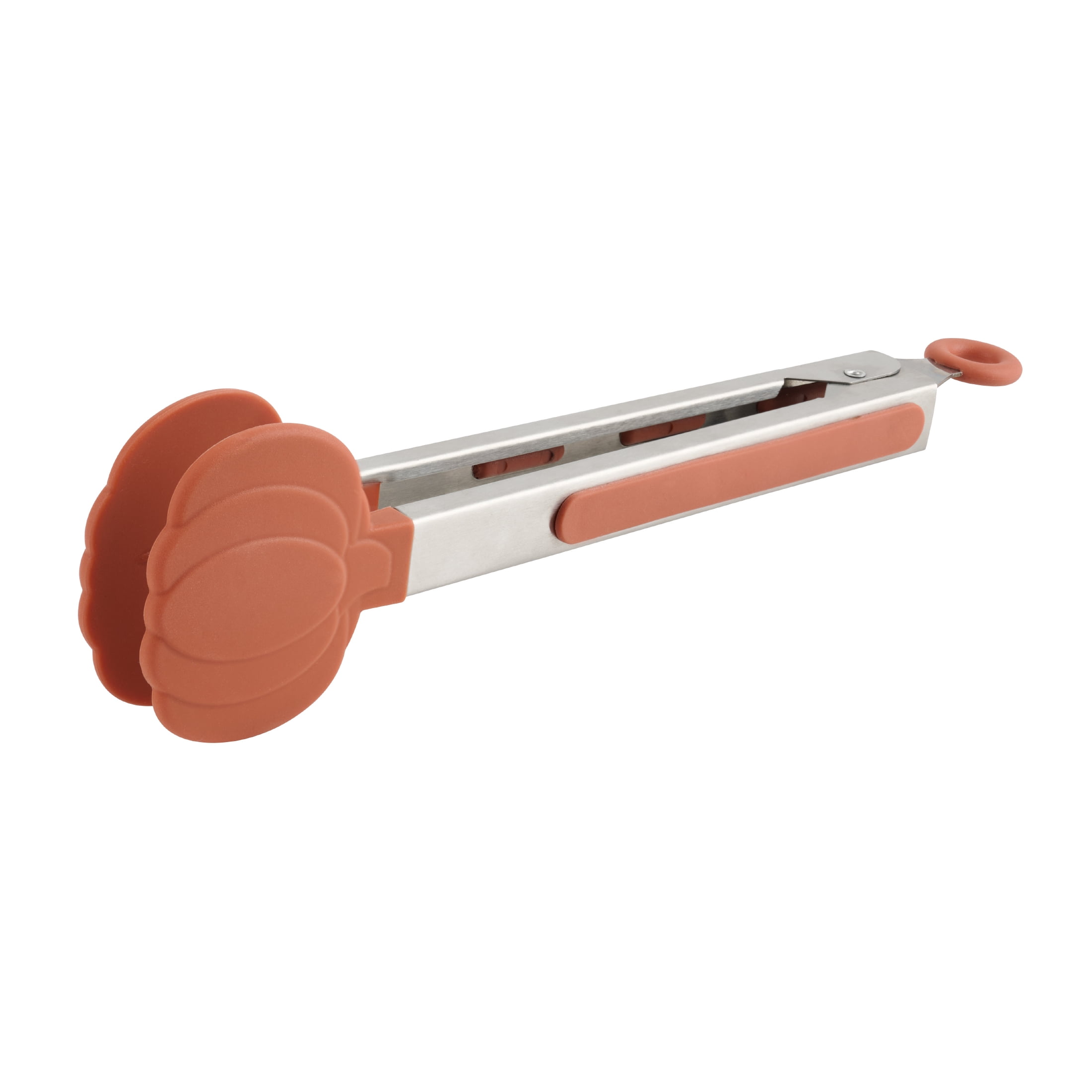 Pinces de cuisson et de service en acier inoxydable et silicone 9” - Tout-pour-Célébrer de Walmart, Citrouille, Orange