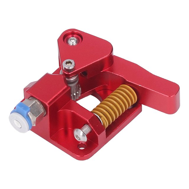 Extrudeuse en Alliage d'Aluminium, Grande Compatibilité Force d'Extrusion Rouge Double Vitesse Extrudeuse pour Imprimante 3D