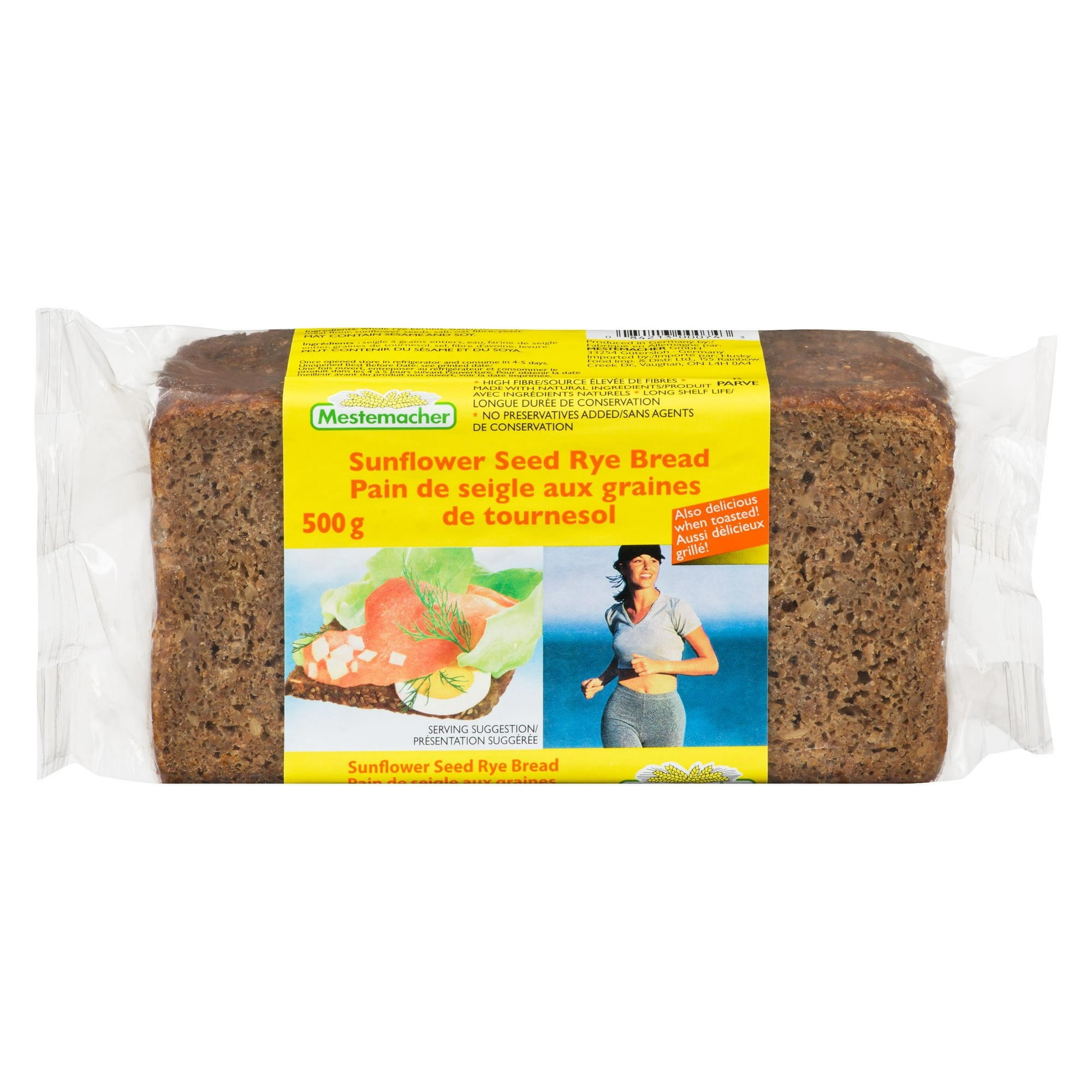 Mestemacher Sunflower Seed Rye Bread, Sliced, Ready‑to‑Eat, Shelf