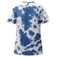 thumbnail image 5 of TopLLC Women's Plus Size Tops Short Sleeve Crewneck T Shirt Loose Fit Lace Stitching Shirts Solid Hollow Out Ruffle Tunic Tops, 5 of 5