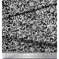thumbnail image 3 of Soimoi Velvet Fabric Leaves,Bird & Rose Flower Decor Fabric Printed Yard 58 Inch Wide, 3 of 3