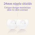 thumbnail image 4 of Lansinoh Contact Nipple Shields for Breastfeeding, 2 Silicone Nipple Shields (24mm) and Case, Helps with Latch-on Issues, 4 of 6