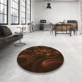 thumbnail image 4 of Ahgly Tapis de Zone Carré Transitionnel Lavable en Machine, 5 Pieds Carré, 4 of 7