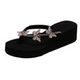 thumbnail image 1 of Kcodviy Ladies Summer Flip Flops Slingback Slippers for Women Casual Rhinestone Sandals Womens+Slippers+Size+8 Warm Fuzzy Slippers for Women Mopping Slippers for Women Slipper Women, 1 of 9