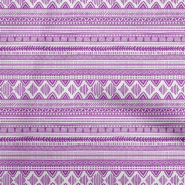 oneOone Rayon Purple Fabric Tribal Craft Projects Decor Fabric Printed By The Yard 56 Inch Wide