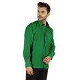 thumbnail image 3 of Bestman Solid Formal Shirt For Mens Button Down Shirt Front Patch Pocket Office Wear, 3 of 7