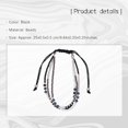 thumbnail image 2 of UPGRATOR 4Pcs Black Braided Rope Bracelet for Women with Long-Term Wear, 2 of 7