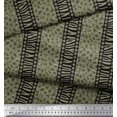thumbnail image 2 of Soimoi Green polyester Crepe Fabric Stripe,Leopard & Wild Animal Skin Print Sewing Fabric BTY 52 Inch Wide, 2 of 3