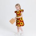 thumbnail image 3 of RXIRUCGD 2025 Vêtements d'Été pour Enfants Robe d'Été à Manches à Volants pour Filles 4-14T, 3 of 7
