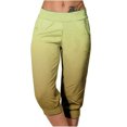 thumbnail image 1 of Yuyuzo Womens Capri Pants High Waisted Drawstring Sweatpants Running Gym Cropped Trousers with Pockets, 1 of 6