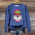 thumbnail image 1 of EGNMCR Sweat-Shirt de Noël Mode Décontractée pour Femmes Manches Longues Col Rond Imprimé Sweat-Shirt Blouse, 1 of 3
