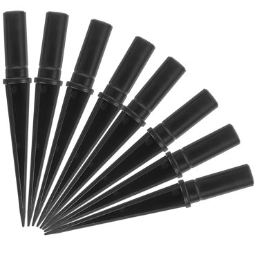 MasteelfCA 10pcs Garden Lamp Stake Accessory Plastic Solar Lights Spikes Replacement Candy Cane Stakes